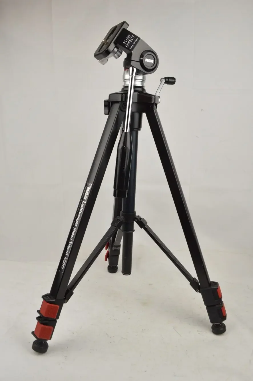RCA AC017 Lightweight Video Camera Tripod Fluid Head w/ Quick Release Plate